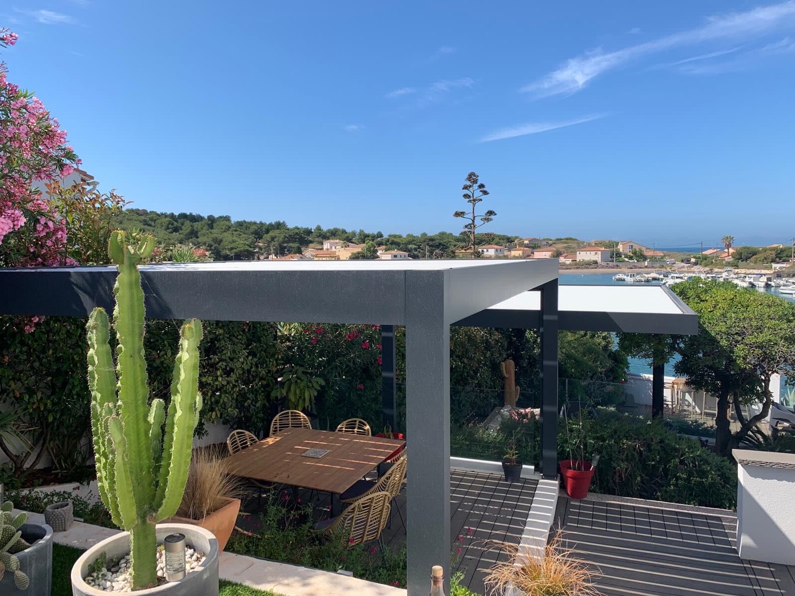 Installation d’une pergola bioclimatique à Martigues