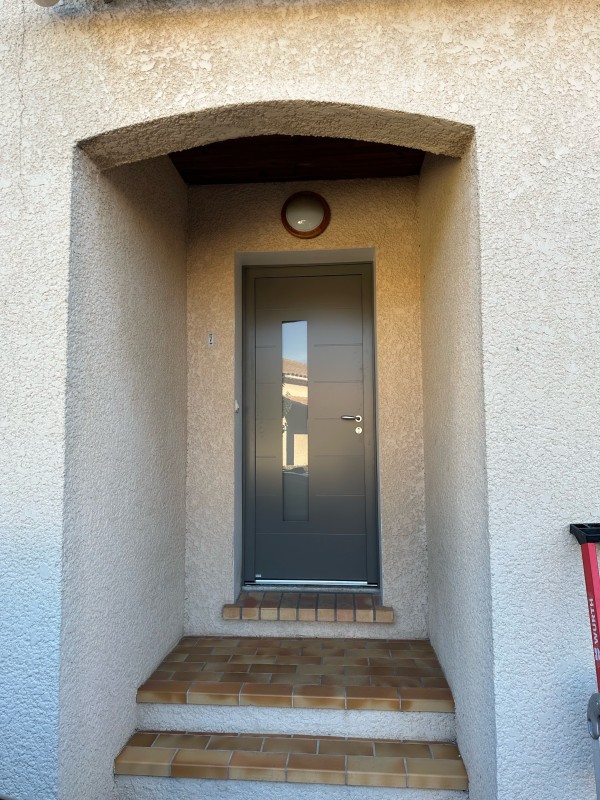 Porte d’entrée en Alu vitré