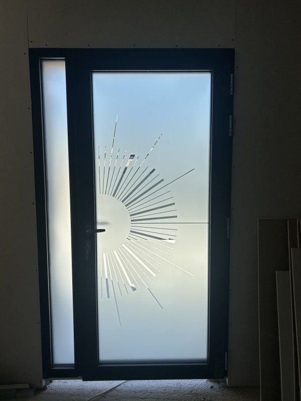 porte d’entrée Aluminium design moderne 